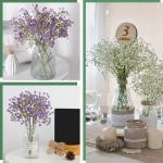 Gypsophila , 10 stuks Gypsophila-planten, voor bruiloft, bruidsboeket, thuis, knutselen en decoratie (paars)