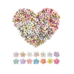 , 100 stuks, mini-, madeliefjes, bloemkoppen, , hoofddecoratie, mini-, kleurrijk, voor tuin, bruiloft, feest, huis, doe-het-zelf knutselen, scrapbooking