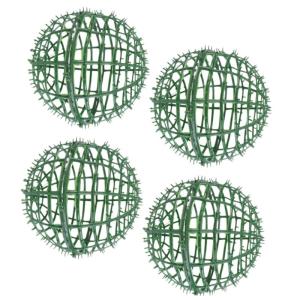 4 Stück Grasballständer Gras-formschnitt-Kugel Blumenkugel-arrangementhalter Grüner Grasball Künstliche Buchsbaumkugeln Künstliche Pflanzenkugel Regal Für Graskugeln Green Pl