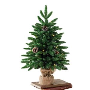 Mini-Weihnachtsbaum aus PE, gemischt, für den Schreibtisch, Weihnachtsbaum, Schneebaum, Ornament, Party-Ankleide, luxuriöses Weihnachtszubehör (Farbe: A, Größe: 90 cm)