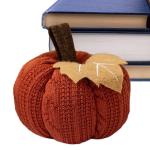 Herbstliche dekorative orangefarbene se, Strickfür Herbstdekoration - Wiederverwendbarer gestrickter - Weiche dekorative Ornamente, gehäkelte se