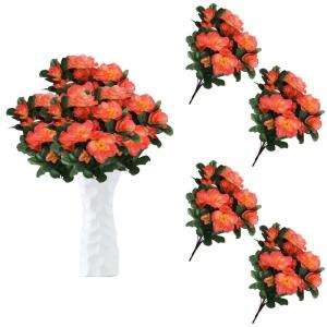 Deko Blumen Künstlich 33 cm Kunstpflanzen Kunstblumen mit Langem Stiel Künstliche Fake Blumen Blumenarrangements für Zuhause Hotel Party 0513