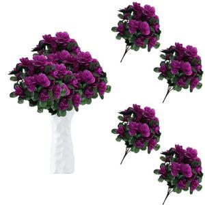 Kunstblüten 84 PCS Künstliche Blumen Gefälschte mit Langem Stiel für Florale Arrangements Faux Blume für DIY Hochzeit Party Mittelstücke Haus Büro Dekoration 0511