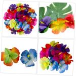 1 Satz Simulation Hibiskus Künstliche Hawaiianische Tropisches Blumendekor Abs Hochzeitsdeko Künstliche Blüten Hawaii-blumendekor Künstliche Blumenarrangements Stoff 72st