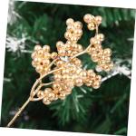 Ceramic Ornaments 12 Stück Arrangement-Dekorationen, künstliche Beeren, weihnachtliche Atmosphäre, Weihnachtsparty-Dekorationen, DIY-Urlaubsdekoration, Weihnachtsgirlande, küns