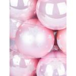 Inge Glazen , mooie van glas, 30 ballen in doos, kerstboomversiering, kerstboomballen (Lovely Magnolia sterren, roze)