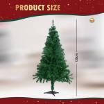 Kunstkerstboom Nordmann-spar 120 cm, 225 takken, dennenboom klein, spuitgieten, groen, Cushhom