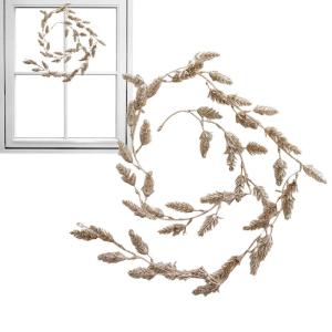 Künstliche Reben, 63 Zoll künstliche Ranken, dekorative Ranken, Weihnachten, Elastische Blattschnur für EIN warmes und harmonisches Wiedersehen mit der Familie