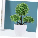 2St simulierte Topfpflanze künstlicher Topfbaum unechter Topiary-Ball kunstpflanze kunstplflanze Zimmerpflanzen künstliche Pflanzen Dekorationen für Wohnzimmer Tischdekoration