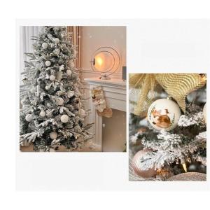 Weihnachtsbaum Weihnachtsbaum Mit Schneebesatz, Künstlicher Weihnachtsbaum, Gefälschter Weihnachtsbaum for Party-Dekoration Christbaum(180cm)