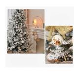 Weihnachtsbaum Weihnachtsbaum Mit Schneebesatz, Künstlicher Weihnachtsbaum, Gefälschter Weihnachtsbaum for Party-Dekoration Christbaum(150cm)