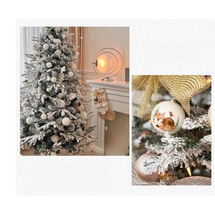 Weihnachtsbaum Weihnachtsbaum Mit Schneebesatz, Künstlicher Weihnachtsbaum, Gefälschter Weihnachtsbaum for Party-Dekoration Christbaum(150cm)