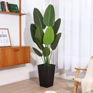 CozyBox Artificial Tropical Palm Tree Fake Plant voor indoor outdoor, Perfect Faux Plants for Home Garden Office Store Decoratie, 5 feet