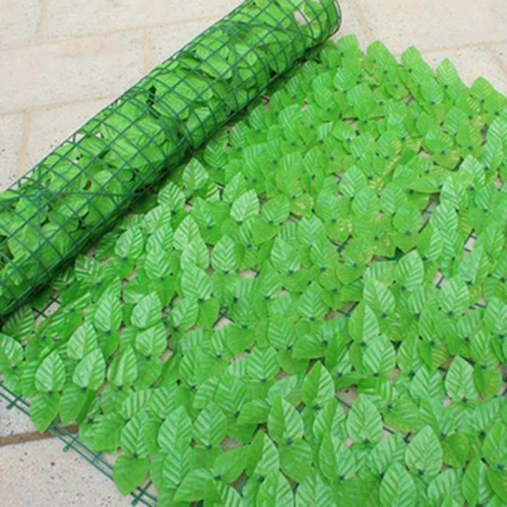 Kunstgroen blad privacy hek panelen voor huis tuin tuin balkon decoratie buiten nep planten klimop heg muur 100 x 100 cm