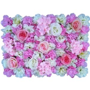 1 stuk 40 cm x 60 cm bloemenwandpaneel, , wandpaneel, bloemen, achtergrond, voor bruiloft, verjaardag, feest, woondecoratie, wanddecoratie, roze B