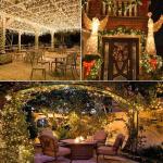 Kerstverlichting, 20M 200 LED Koperdraad Lichtslingers en Buiten Waterdicht 8 Modi Lichtslingers met Stekker Garland Licht voor Thuis, Feesten, Bruiloft, Kerstmis, Warm Wit
