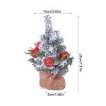 Small Christmas Tree for Home | Table Centerpiece Christmas Tree | Holiday Home Accents, Charming Tabletop Christmas Tree, Burlap Base Tree, Seasonal Table Centerpieces