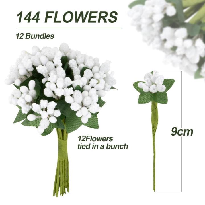 144 stuks , stofblaadjes om te knutselen, , kleine decoratie, bloemen, stofblad met bladeren, bloemenstempel, stoffen bloemen voor bruiloft, feest, uitnodiging, gastgeschenk, wit