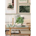Set van 2 28 cm in pot voor woondecoratie, kunstkamerplanten, bloemstukken, thuis en op kantoor, desktop, bonsai, met potten, tafeldecoratie huis, balkon, kantoor decoratie