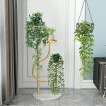 Kunstmatige hangende planten met potten, 3 stuks, 63 cm, 78 cm, 80 cm, , wijnstok, kunstmatige hangende klimopplanten, binnen in potten, nepklimop, potplanten, decoratie voor thuis