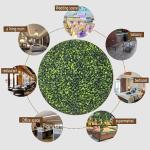 Kunstgras, plantenpanelen, heg, kunstmatige tuin, grasmat, gazon, gras, planten, muurhek, landschapsdecoratie, gras, tapijt, vloermat voor binnen, buiten, tuin, terras, balkon (40 