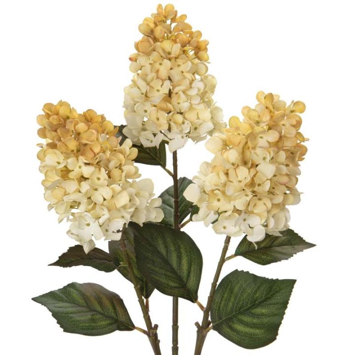 3 stuks voor de herfst nephortensia zijden bloemen 27,5 inch hoge kunstmatige hortensia, antieke witte kunstbloem zijden hortensia lange steel voor bloemschikking herfstdecoraties
