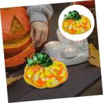 4 Stück Kürbishandwerk Kürbis-Requisite Kürbis im Herbst Kürbis-Tischdekoration Halloween Dekoration Herbst Dekoration bastelset Szenenlayout Glas Kleiner Kürbis Hausbedarf