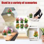 6 stuks kunstplanten in potten 17,08 cm hoge kunstmatige mini ingemaakte bloemen nepplanten voor thuiskantoor restaurant outdoor indoor deco