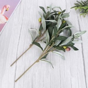 Olijftakken 2 stuks olijfboom takken kunstmatige olijfplant takken olijfbladeren decoratie voor huis tuin kantoor bruiloft groene decoraties olijftakken kunstmatig