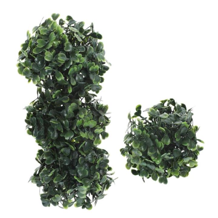 8 STK Simulierter Mailänder Ball Gefälschte Graskugel Für Die Decke Topiary-Kugel Faux Gefälschte Grasball-anhänger Gefälschter Pflanzen-Topiary-Ball Buchsbaum Kugel Seidenbl