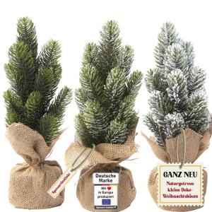 Kleine kunstkerstboom, 35 cm, natuurgetrouwe replica met spuitgietelementen, kunstkerstboom, decoratie, dennenboom, kerstdecoratie (groen, 35 cm)