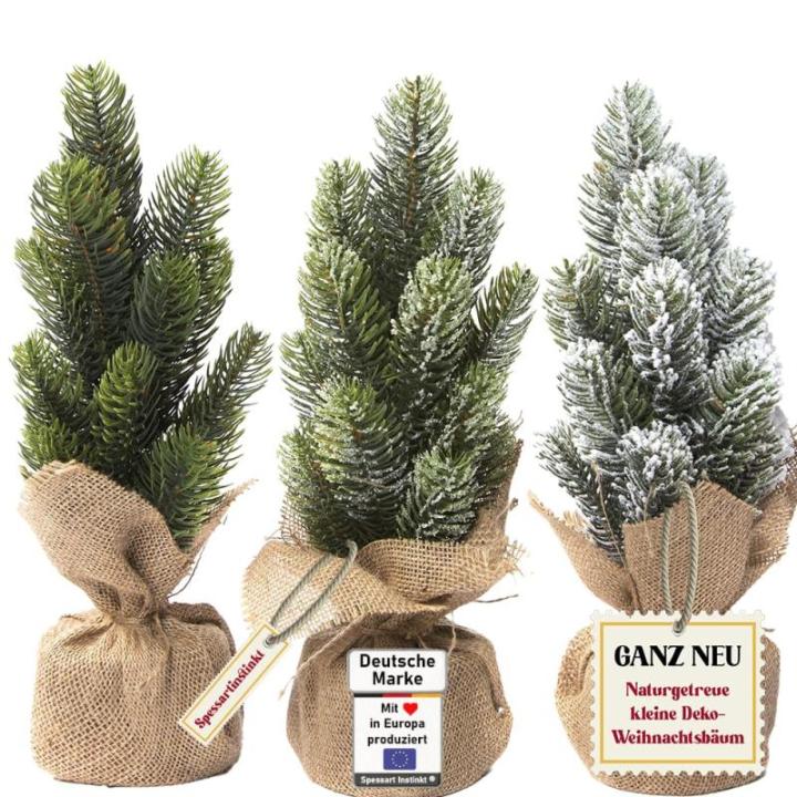 Kleine kunstkerstboom, 35 cm, vorst, natuurgetrouwe replica met spuitgietelementen, kunstkerstboom, decoratie, dennenboom, kerstdecoratie (vorst, 35 cm)
