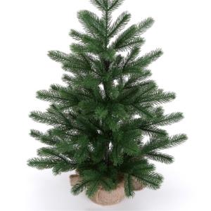 Christmas Tree Tannenbaum KüNstlich Künstlicher Weihnachtsbaum, Saisonale Innendekoration Mit Dekorativem Sackleinensockel ChristbäUme Sztuczna(120cm)