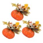 12 STK Herbstverzierung Herbstdeko Halloween Dekoration Party Decoration wohnraumdeko draussen Kürbis Dekorationen Girlande Kunstpflanzen drinnen Kürbis-Dekor dekorative Requisit