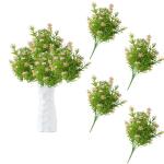 0812 Kunstbloemen, kunstbloemen als echt lente, decoratieve bloemen, kunstbloemen, roze, kunsttakken voor bloemstuk, woondecoratie, 140 stuks