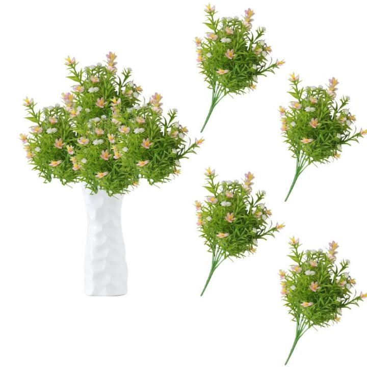 0812 Kunstbloemen, kunstbloemen als echt lente, decoratieve bloemen, kunstbloemen, roze, kunsttakken voor bloemstuk, woondecoratie, 140 stuks