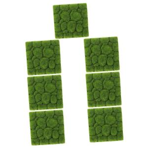 7 stuks kunstmosschuim, gazon, kunstmoswanden, graswand, bloementegeltapijt, kunstmoswand, decoratie voor vloer, bloempot, potplant
