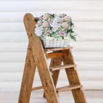Hortensia 1016 Kunstbloemen met steel, kunstbloemen als echte vintage kunstbloemen, boeket voor bruid, bruiloft, thuis, feest, bloemstuk