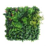 Künstliche Hecke Pflanze Wand Heimdekoration Simulierter Rasen Simulierte Pflanze Wandpflanze Blumen Wanddekoration 50 x 50 cm(2)