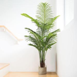 Kunstplant grote kunstpalm, 140 cm, , groot als echte Areca palm, , plastic plant, decoratie, nepplant voor woonkamer, balkon, slaapkamer, kantoor