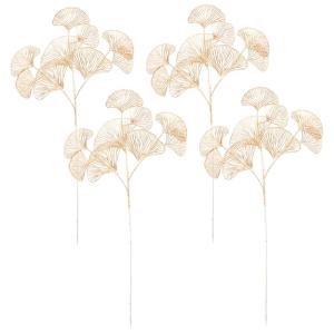 4 Stuks Gesimuleerde Ginkgo Biloba Eucalyptus Tak Kunstmatige Voor Vaas Versieren Vazen Home Decor Nep Planten Decoraties Ginkgoblad Nep Tak Plant Pp