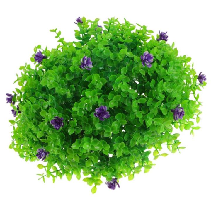 3St Dekorative Grasbälle für den Garten Eucalyptus Decoration Künstliche Pflanzenkugel Topiary-Kugeln hängen Simulation von Pflanzenkugeln Hausversorgung Partygeschenk Plastik
