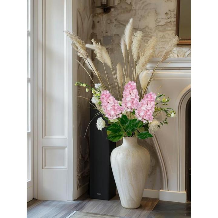 3 stuks nepbloemen hortensia roze 72,9 cm hoge kunstmatige hortensia bloemen, zijden bloemen lange steel voor bloemstuk thuis boerderij kantoor hotel decoratie