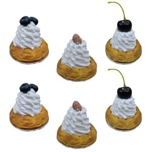 6 Stück realistische künstliche Desserts, Filmrequisitenmodelle, Inszenierung von Partysimulationen, Küchendisplays, Ladendekore, für die