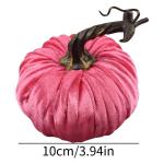 Kleine Samtkürbisse,Künstliche Kürbisse,Bunte Kunstschaum Dekoration - 10 cm/3,9 Zoll Handgemachte Halloween Ernte Gemüse Simulation Kürbisse Foto Requisiten, Stoff Kürbisse 