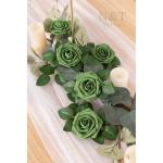 Rozendecoratie, 25 stuks kunstbloemen, rozen met stelen, kunstbloemen voor doe-het-zelf bruiloft, Valentijnsdag, bruidsfeest, middenstuk, feesttafels, boeketten, bruid, woondecorat