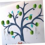 12 STK Blumenarrangement Hochzeitsdeko hochzeits Dekoration grünes Rahmengestell Regal für Graskugeln Pflanzen kunstpflanze Blumenregalhalterkäfig Grasballenregal Plastik Green
