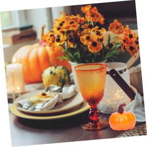 350 STK Kürbis-Ornamente Lebendige Kürbisdekore Künstliche Kürbisse Herbstdeko Herbstliche Kürbisdekoration Künstliche Mini-kürbisse Halloween-kürbis-dekor Sortiert Ernteta