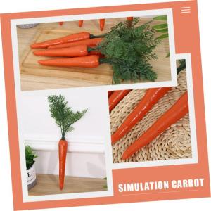 6 STK Künstliche Karotten Ostern-Karotten-stütze Osterparty Dekoration Foto-Requisiten Zu Ostern Karottendekor Zu Ostern Falsche Karotte Ornament Plastik Lebensmittel Gefälscht