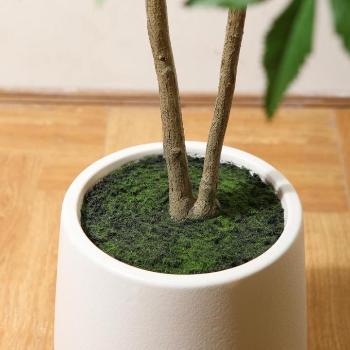 Kunstplant Esdoorn 150 cm grote , wit, bloempot, esdoornboom, als echt voor thuis, kantoor, tuindecoratie (1 stuks)